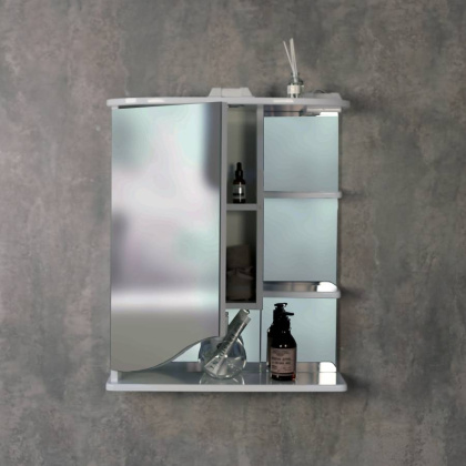 Шкаф-зеркало Onika Виола 60 белый, правый, с подсветкой