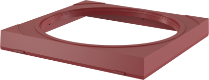 Вставка под водосточную трубу, комплект – красный