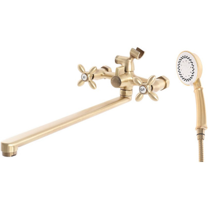 Смеситель для ванны/душа Agger Retro Bronze A1921188 с душевым набором