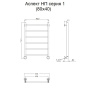Полотенцесушитель Аспект НП 1 80*40 (ЛЦ6)