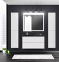 Тумба с раковиной подвесная  BelBagno AURORA 90 Rovere Tabacco, раковина белая Тумба с раковиной подвесная  BelBagno AURORA 90 Rovere Tabacco, раковина белая