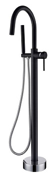 Смеситель напольный UNO BLACK Chrome Смеситель напольный UNO BLACK Chrome