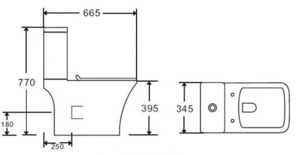 Безободковый унитаз-компакт Orange C02-000W