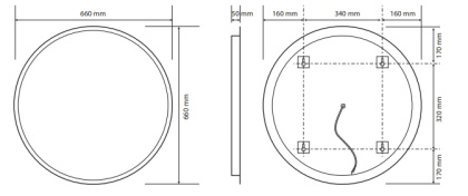 Зеркало с подсветкой и датчикoм движения
