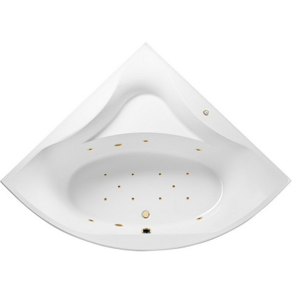 Ванна EXCELLENT Glamour 150x150 "RELAX" (золото)