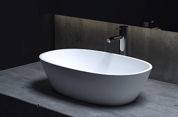 Раковина Salini CALLISTA 106 1101206SMRF S-Stone покраска по RAL полностью, накладная, матовая Раковина Salini CALLISTA 106 1101206SMRF S-Stone покраска по RAL полностью, накладная, матовая