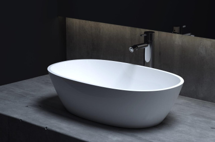 Раковина Salini CALLISTA 106 1101206SMRF S-Stone покраска по RAL полностью, накладная, матовая Раковина Salini CALLISTA 106 1101206SMRF S-Stone покраска по RAL полностью, накладная, матовая