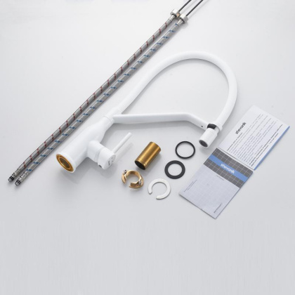 Смеситель для кухни с гибким изливом Shevanik S343C-1