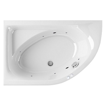 Ванна EXCELLENT Aquarella 150x100 (левая) "SOFT" (хром) Ванна EXCELLENT Aquarella 150x100 (левая) "SOFT" (хром)