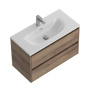 Тумба с раковиной подвесная BelBagno KRAFT 39-80 Pino Pasadena, раковина белая Тумба с раковиной подвесная BelBagno KRAFT 39-80 Pino Pasadena, раковина белая