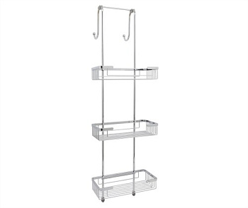 Комплект из держателей и 3-х навесных полок, 27,5х92,5х27,3 см, хром, K-72233