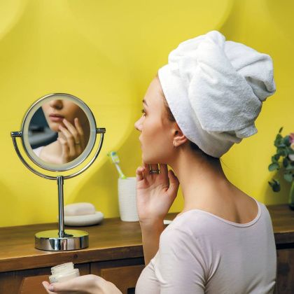 K-1005 Зеркало с LED-подсветкой двухстороннее, стандартное и с 3-х кратным увеличением