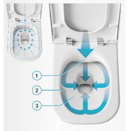 Унитаз подвесной Roca Gap безободковый 34647L000 Унитаз подвесной Roca Gap безободковый 34647L000
