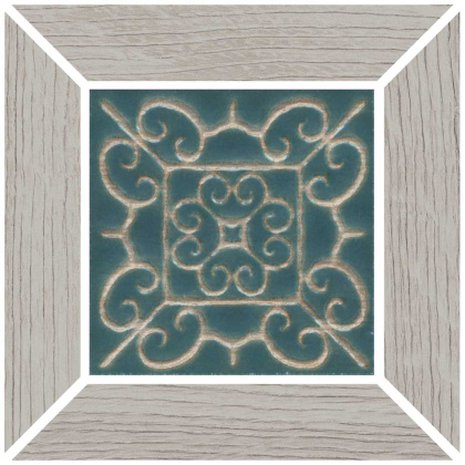 Вставка Тровазо наборный серый светлый матовый 13x13x0,9 Вставка Тровазо наборный серый светлый матовый 13x13x0,9