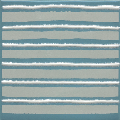 Декор Бахия 4 бирюзовый глянцевый 9,8x9,8x0,7