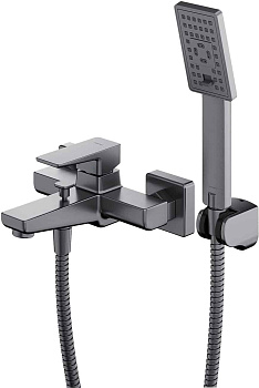 Смеситель для ванны с душевым комплектом OMNIRES PARMA PM7431IN (инокс)