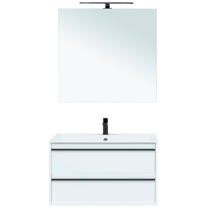 Мебель для ванной Aquanet Lino 90 белый матовый